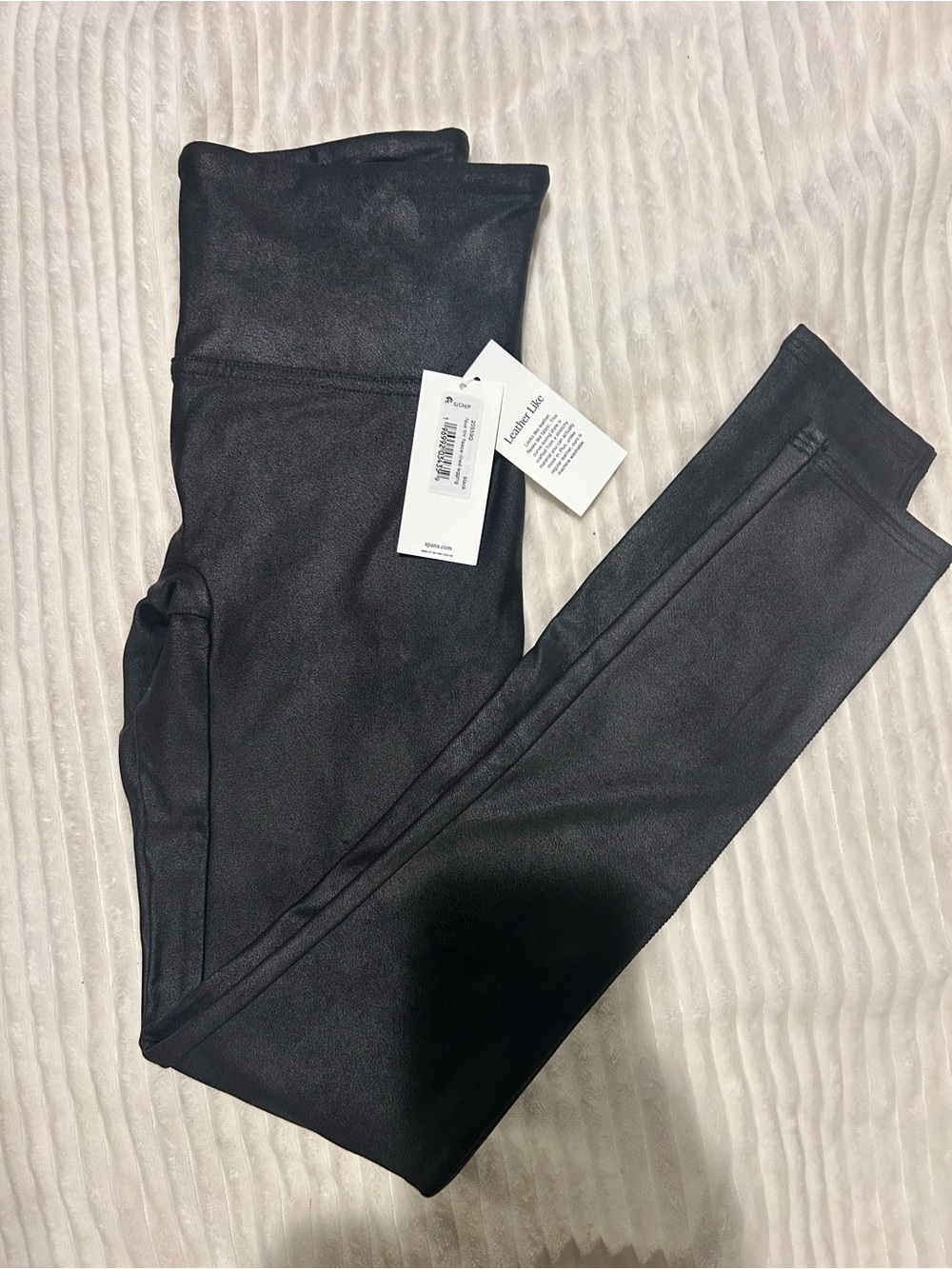 Spanx Black Faux Leather Leggings